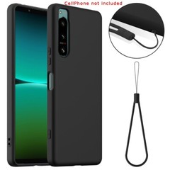 Magnetic Silicone Case for Sony Xperia 5 IV: Great Grip, Lanyard for Convenience