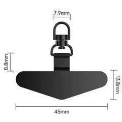 Universal Replacement Connector Anti-Lost Phone Lanyard Tether Tab Metal Card