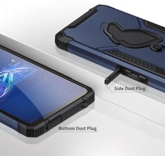 For Asus ROG Phone 7 Case Drop Protection Durable Cover Built in Kickstand Blue