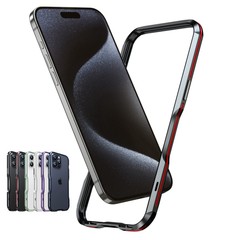 For iPhone 15 Pro Max 14 13 12 Shockproof Aluminum Alloy Frame Metal Bumper Case