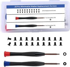 Screws Replacement Compatible with Ridge Wallets for Men, 22 Pcs Upgraded Wallet