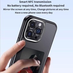 Smart Ink Screen Phone Case Compatible with iPhone 15 PRO Max Drop-Proof,Support