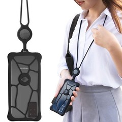 Bone Lanyard Phone Case with Shock Absorbing Design and Phone Bubble Tie Lanyard