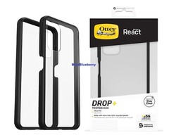 OtterBox 77-92405P2 React Series Case for Samsung Galaxy A03s – Black Crystal
