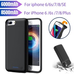 8500/6000mAh Battery Case For iPhone SE 2020 6S 7 8 Plus Power Bank Charging