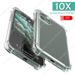 10X Clear Bumper Case Corner Shockproof Cover For iPhone 15 14 13 12 11 Pro Max