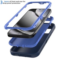 For Google Pixel 10 Pro 10 Pro XL Case Hard Cover 3in1 Layers / Screen Protector