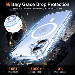 Temdan for iPhone 17 Case Clear with Screen Protector, 17, A-Clear