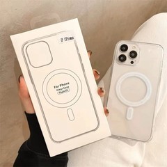 Clear MagSafe Case for All iPhone | Magnetic Wireless Charging Cover