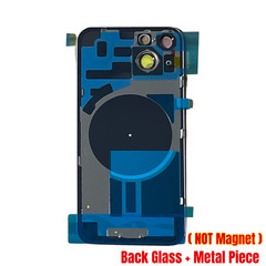 Back Glass Replacement Cover with Metal For iPhone 15/16 Pro/14Plus Big Hole Lot