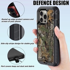 for iPhone 15 Max Case with Screen Protector, Heavy Duty Camo for Men Boys [M…