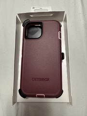 Maroon And Pink Iphone 13 Phone Case With Belt Clip