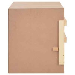NNEVL Chicken Laying Nest 4 Compartments 106x40x45 cm Solid Pine Wood