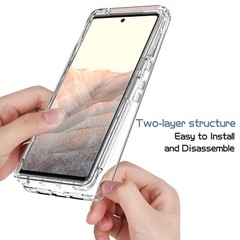 For Google Pixel 8 Pro 7 Pro 7A Clear Case Shockproof Hybrid Protective Cover