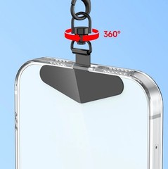 Universal Replacement Connector Anti-Lost Phone Lanyard Tether Tab Metal Card