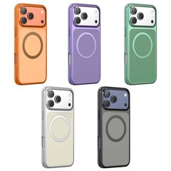 Mag Safe Case Electroplated Matte Hard PC Cover For iPhone 17 Pro Max 16 Pro