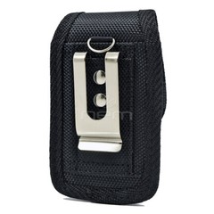 Black Vertical Heavy Duty Rugged Belt Clip Case Pouch For GreatCall Lively Flip
