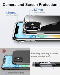 iPhone 11 Case Polycarbonate Soft Bumper Shockproof Protective Cover Black Case