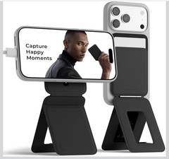 MOFT Magnetic Phone Wallet Stand Tripod for iPhone NFC Card Holder Jet Black
