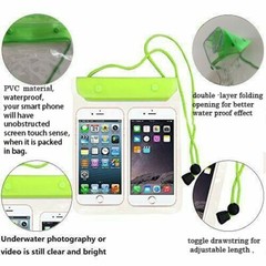 3 Packs Universal Waterproof Case Big Phone Dry Bag Pouch Multiple Color Unisex 