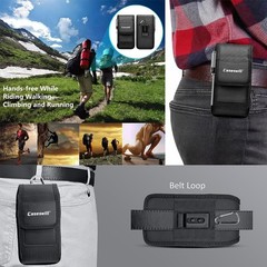 For Nokia X10 X20 Case Nylon Belt Clip Holster Carrying Pouch with Card Holder