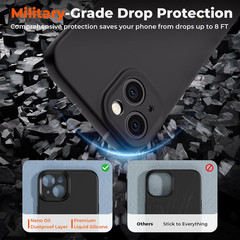 Designed for Iphone 15 plus Case,Premium Liquid Silicone with [Soft Anti-Scratch