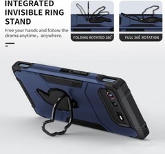 For Asus ROG Phone 7 Case Drop Protection Durable Cover Built in Kickstand Blue