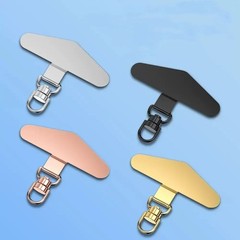 Universal Replacement Connector Anti-Lost Phone Lanyard Tether Tab Metal Card