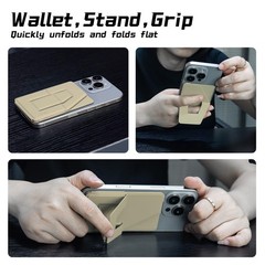 Phone Tripod Wallet for iPhone,Lightweight & Portable Phone Stand,Strong Magn…
