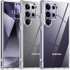 For Samsung Galaxy S24 S23 Ultra S22 S21 S20 Plus Fe 5G Phone Case Cover + Glass