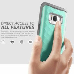 Galaxy S8+ Plus Case, Clayco Hera Tri-Layer Defense Cover with Screen Protector