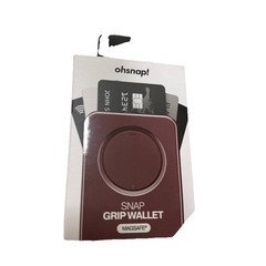 OhSnap Snap Grip Wallet MagSafe Wine Noir-Brand New-Sealed
