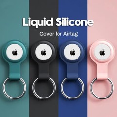 1pcs Apple AirTag Silicone Holder Keyring Carry Case Air Tag #B6, C6
