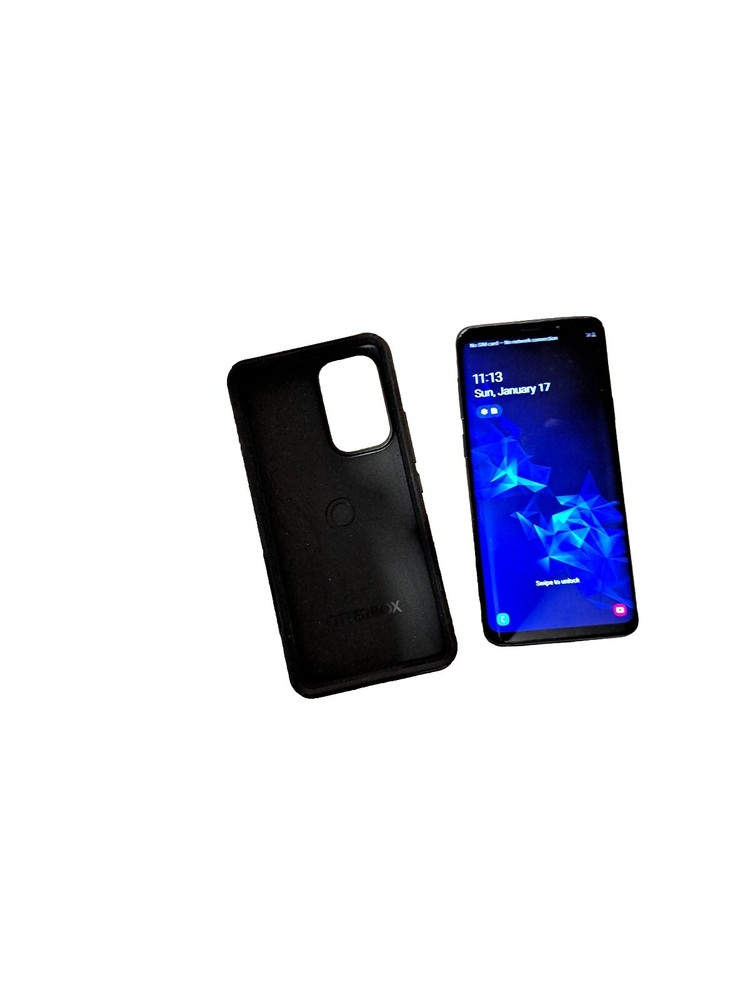 Samsung Galaxy Smart Phone S9+ G965 an Solid Case 64GB – Coral Blue (Verizon)