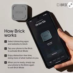 Brick Device Screen, Phone Access Blocker, Subscription Free, Limits Smartphone