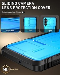 For Samsung Galaxy A16 5G Case Poetic Built-in Screen Cover with Kickstand