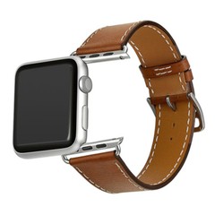 For iWatch Apple Watch Series 8/7/6/5/4/3/2/SE Genuine Leather Watch Band Strap