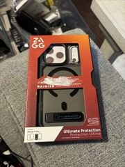 ZAGG – Rainier Snap with Kickstand for Apple iPhone 17 Pro – Smoke Black