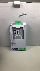 Onn MagSafe Rugged Case iPhone 16 Pro Clear 21ft Drop Protection