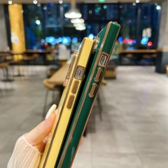 Electroplated Solid Color Case Cover For iPhone 15 Pro Max 14 13 12 XR 7