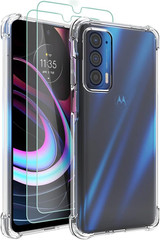 for Moto Edge 2021 Case,Moto Edge 5G UW Case Clear Transparent Flower Reinfor…