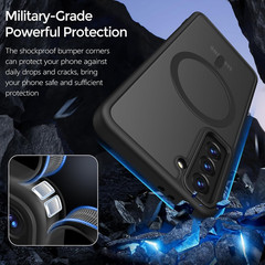 for Samsung Galaxy S21 Case, Compatible with Magsafe, Translucent Frosted Silky