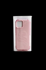 Pink Transparent Rigid Plastic Fitted Case Protective Skin for Apple Cell Phone