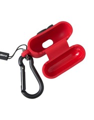 Dolce&Gabbana Unisex Red Airpods Case Rubber Solid Logo Embossed Casual Cover