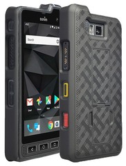 Black Kickstand Slim Case Hard Cover for Sonim XP8 Phone (XP8800)