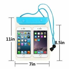 3 Packs Universal Waterproof Case Big Phone Dry Bag Pouch Multiple Color Unisex 