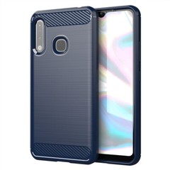 For Samsung Galaxy A30 A70 A50 5G Carbon Fiber Silicone Rubber Phone Cover Case