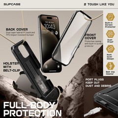 For New Apple iPhone 16 Pro 6.3″ SUPCASE Unicorn Beetle Pro Case Kickstand Cover