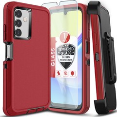 For Samsung Galaxy A03S 5G Case Phone Cover Shockproof Heavy Duty +Temperd Glass