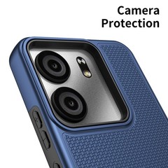 For BLU View 5 Phone Case with Tempered Glass Screen Protector,Dual Layer Heavy